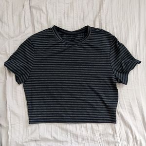 SheIn Cropped Striped Top